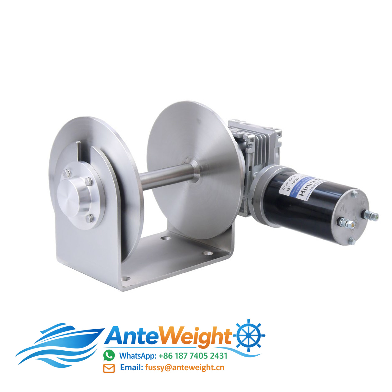 Fishing Boat Anchor Winch - 12V Elektrikli, 316 Paslanmaz Çelik Tambur