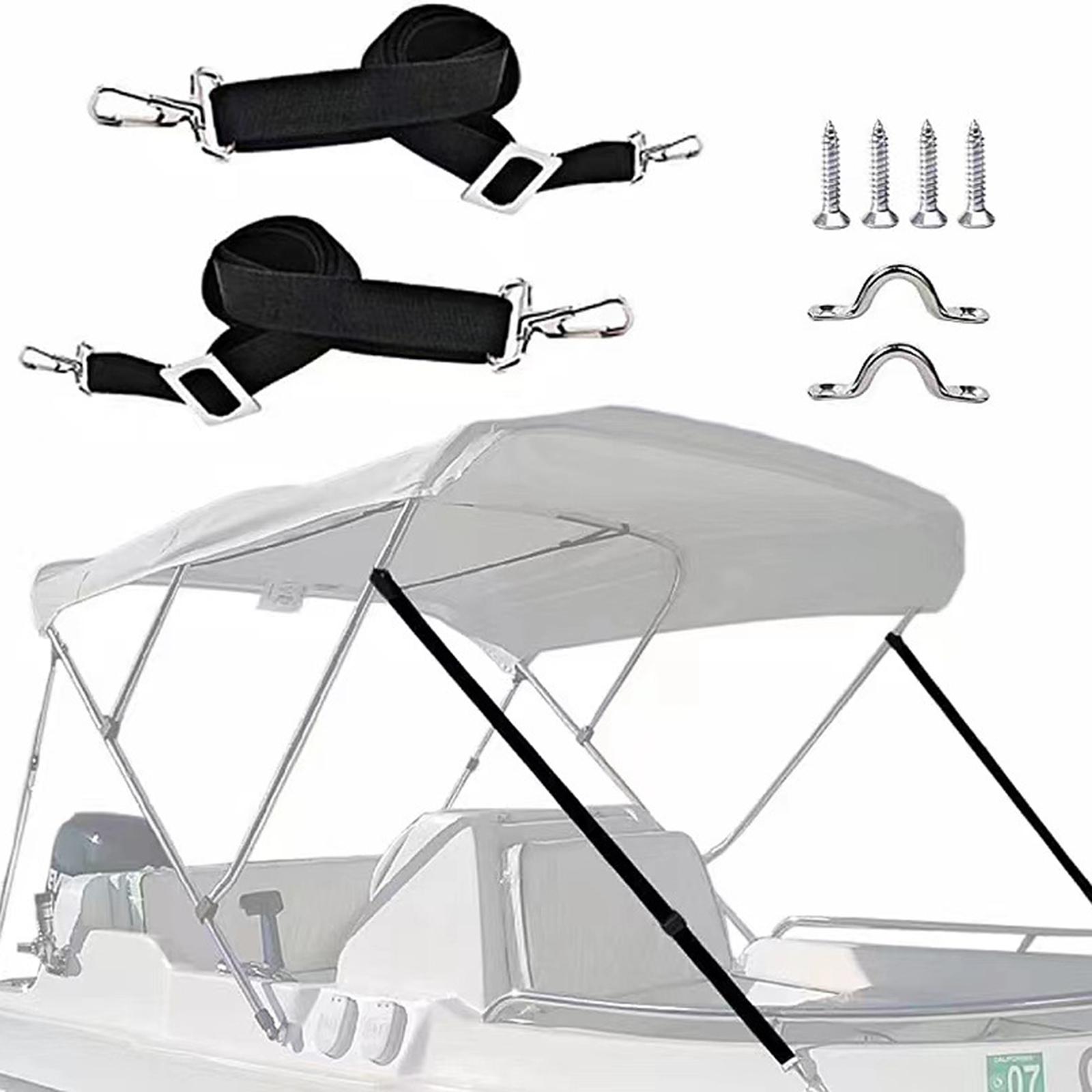 Fishing Boat Steering Wheel - 2 adet ayarlanabilir Bimini üst askıları